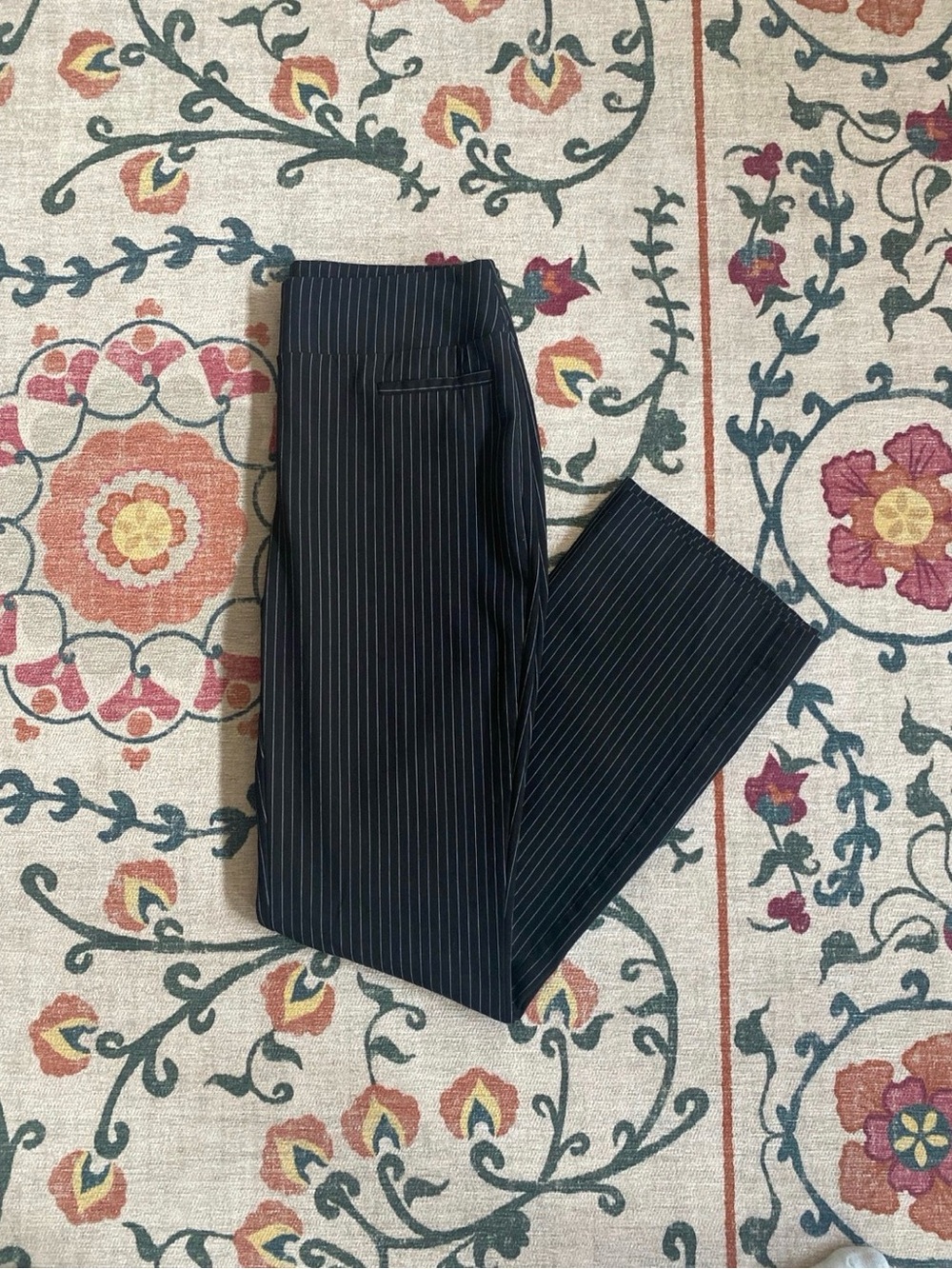 Apt 9 Black Pinstriped Work Pants